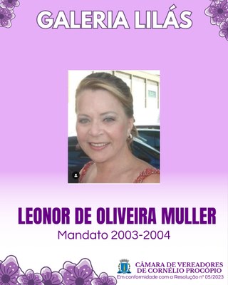 Leonor de Oliveira Muller